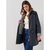 Barbour Wren Wax Jacket - Navy