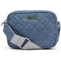 Barbour International Denim Quilted Sloane Crossbody Bag - Blue
