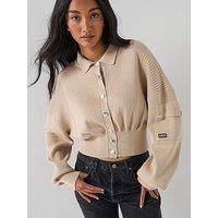 Barbour International Bintl Gigi Knitted Bomber - Grey