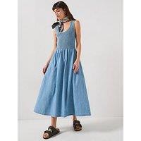 Barbour Josie Midi Dress - Blue
