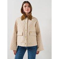 Barbour Kirkby Quilted Jacket - Cream