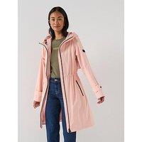 Barbour International B.Intl Longline Kyra Waterproof Jacket - Pink