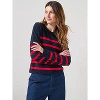 Barbour Fern Knitted Jumper - Navy
