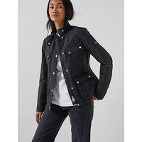 Barbour International Bintl Halsey Quilted Jacket - Black