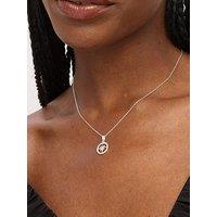 Jon Richard Simply Silver Sterling Silver 925 Cubic Zirconia Pave Celestial Pendant