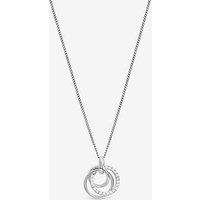 Jon Richard Simply Silver Sterling Silver 925 Cubic Zirconia Interlink Knot Pendant