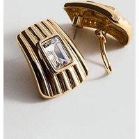 Mango Gold Embellished Earrings