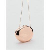 Mango Gold Pebble Clutch Bag