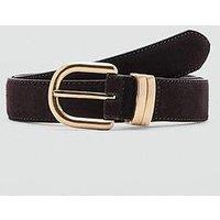 Mango Suede Leather Belt