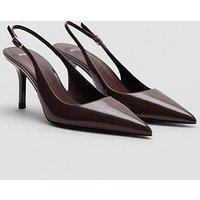 Mango Pointed Patient Court Shoe - Burgundy