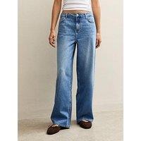 New Look Bonnie Slouchy Wide Leg Jeans - Light Blue