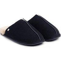 Totes Mens Jude Sheepskin Slipper - Navy
