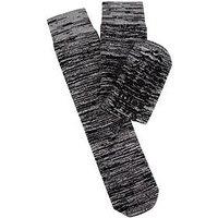 Totes Toasties Mens Thermal Brushed Original Slipper Socks - Black
