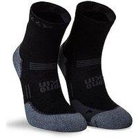 Hilly Supreme Max Cushioning Anklet Running Socks - Black