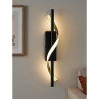 Eglo Conaprato Black & Brushed Brass Modern Wall Light