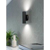 Eglo Portillo Aluminium & Steel Modern Uplight & Wall Down Light, Black