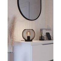 Eglo Almanzora Black & Copper Wire Modern Steel Table Lamp