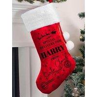 The Personalised Memento Company Personalised Special Delivery Red Stocking