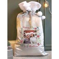 The Personalised Memento Company Personalised Photo Upload Christmas Sack