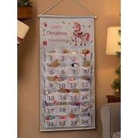 The Personalised Memento Company Personalised Unicorn Christmas Advent Calendar