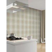 Arthouse Country Tartan Taupe Wallpaper
