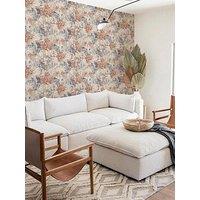 Arthouse Abstract Texture Copper Navy Wallpaper