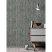 Arthouse Luxe Timber Silver Wallpaper