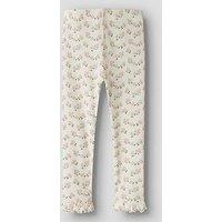 Lil Atelier Mini Girls Floral Leggings - Cream