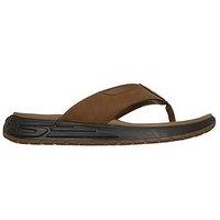 Skechers Street Retro Jogger Flip Flop - Brown