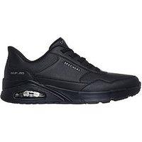 Skechers Slip-Ins Duraleather Fashion Sneaker - Black