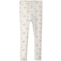 Lil Atelier Mini Girls Floral Leggings - Cream