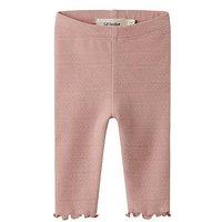 Lil Atelier Baby Girls Pointelle Leggings - Light Pink