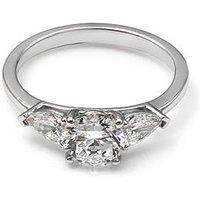 Say It With Round & Pear 1.50Ct Lab Grown Diamond Ring - 9Ct White Gold