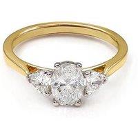 Say It With Oval & Heart 1.00Ct Lab Grown Diamond Ring - 9Ct Yellow Gold