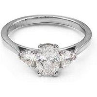 Say It With Oval & Heart 1.00Ct Lab Grown Diamond Ring - 9Ct White Gold