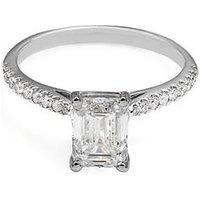 Say It With Emerald Cut 1.20Ct Lab Grown Diamond Ring - 9Ct White Gold