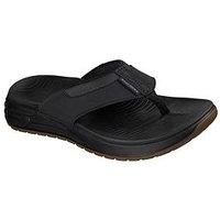 Skechers Street Retro Jogger Flip Flop - Black