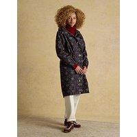 Joules Holkham Horse Tack Waterproof Packable Raincoat With Hood - Navy