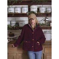 Joules Fleur Fleece Jacket - Burgundy Red