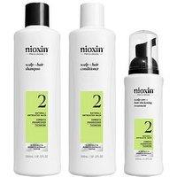 Nioxin Scalp + Hair Thickening System 2 For Natural Hair With Progressed Thinning, Loyalty Kit