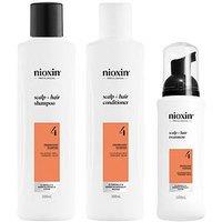 Nioxin Scalp + Hair Thickening System 4 For Coloured, Dry And Damaged Hair With Progressed Thinning, Loyalty Kit