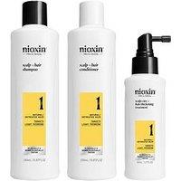 Nioxin Scalp + Hair Thickening System 1 For Natural Hair With Light Thinning, Trial Kit