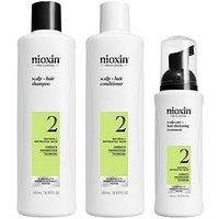 Nioxin Nioxin Scalp + Hair Thickening System 2 For Natural Hair With Progressed Thinning, Trial Kit