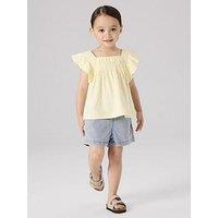 Name It Mini Girls Sleeveless Co-Ord Blouse - Light Yellow