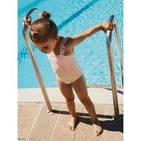 Name It Mini Girls Rainbow Shimmer Swimsuit - Light Pink