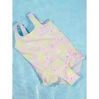 Name It Mini Girls Lemon Print Swimsuit