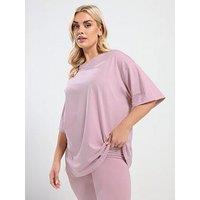 Yours Curve Relaxed T-Shirt - Pink