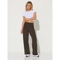 Pixiegirl Petite Wide Leg Yoga Pant - Brown