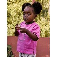 Name It Mini Girls Bunny Print Short Sleeve Tshirt - Pink