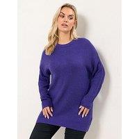 Yours Curve Essential Jumper - Purple